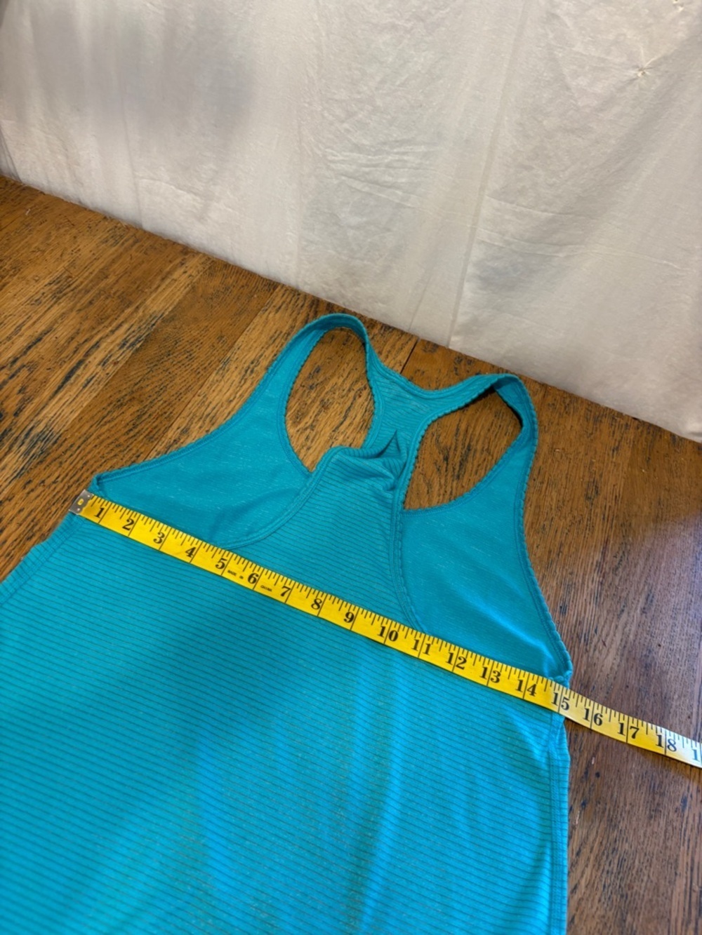 LULULEMON Teal Ribbed Racerback Tank Size S - Picture 5 of 6